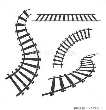 Train tracks vector icon design 57499039