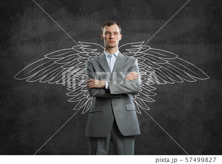Businessman with wings 57499827