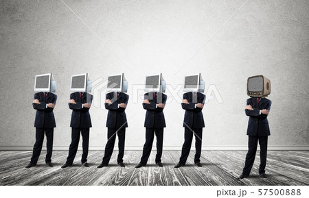 Modern technologies against old one. 57500888