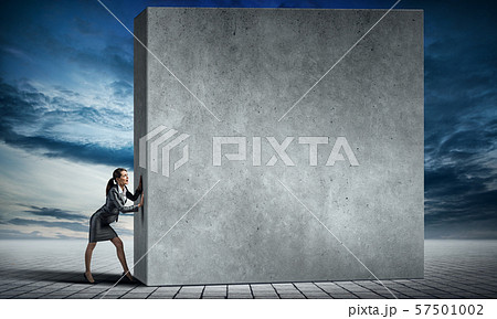 Blank concrete banner 57501002