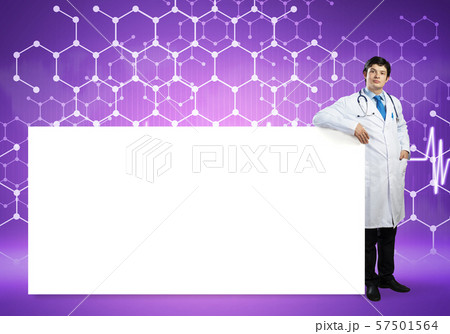 Doctor with banner 57501564