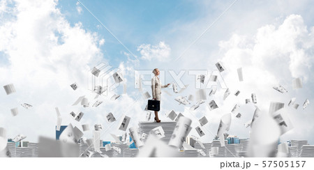 Successful confident business woman in suit. 57505157