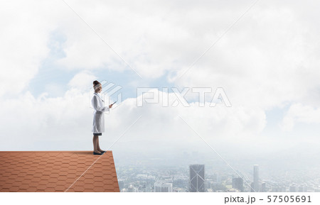 Woman doctor is ready to help the whole city 57505691