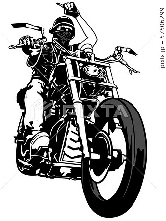 Motorcyclist From Gangのイラスト素材