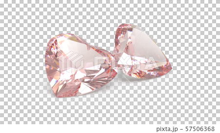 Pink Diamond Heart Background White CG 57506368