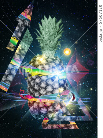 Cutted pineapple poster Cutted pineapple poster 57507120