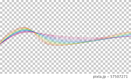 7 color wave background line white background - Stock Illustration ...