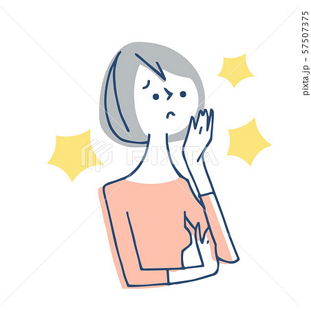 乾燥肌の女性 乾燥肌の女性 57507375