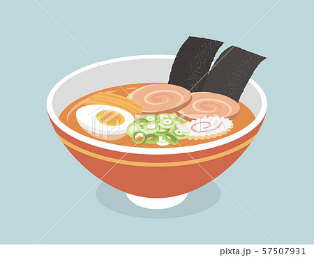醤油ラーメンのイラスト素材