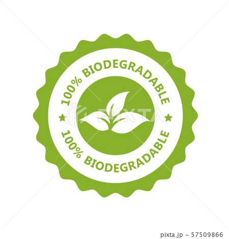 Biodegradable, plastic free icon - compostable 57509866
