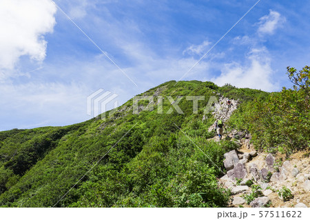 雨飾山登山 (笹平直下の急登) 雨飾山登山 (笹平直下の急登) 57511622