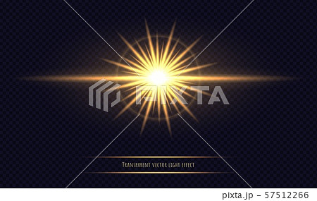 Shining sun flare isolated on dark transparent background. Shining sun flare isolated on dark transparent background. 57512266