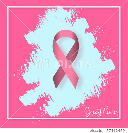 Vector Pink ribbon in Breast Cancer Awareness month symbol with brush stroke effect on blue and pink background Vector Pink ribbon in Breast Cancer Awareness month symbol with brush stroke effect on blue and pink background 57512469