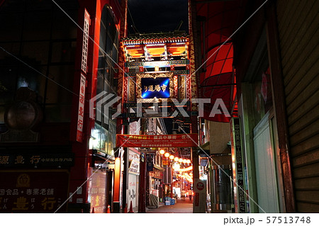横浜中華街 市場通り 提灯 横浜中華街 市場通り 提灯 57513748