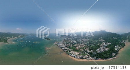 aerial view of Sai Kung, Hong Kong from sky aerial view of Sai Kung, Hong Kong from sky 57514153
