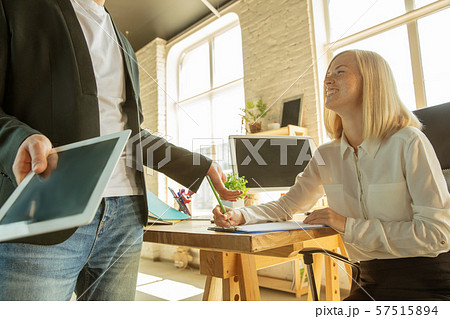 A young businesswoman moving in office, getting new work place 57515894