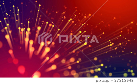 Abstract explosion of multicolored shiny particles or light rays like laser show. 3d render abstract Abstract explosion of multicolored shiny particles or light rays like laser show. 3d render abstract 57515948