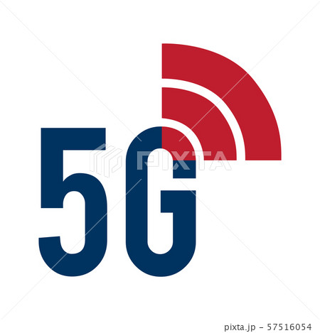 Vector logo for 5G Internet and cellular 57516054