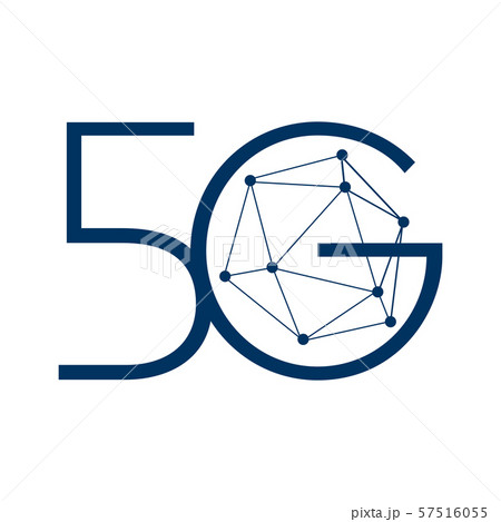 Vector logo for 5G Internet and cellular 57516055