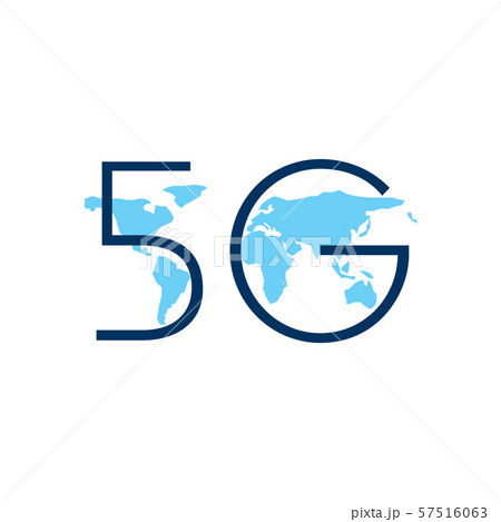 Vector logo for 5G Internet and cellular 57516063
