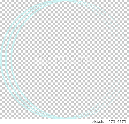 円フレーム薄いブルー 57516575