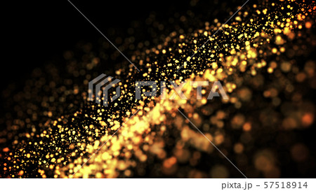 composition of gold particles with a depth of field 3d render composition of gold particles with a depth of field 3d render 57518914