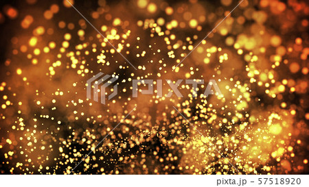 composition of gold particles with a depth of field 3d render composition of gold particles with a depth of field 3d render 57518920