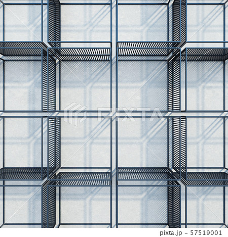 metal rack construction into the loft interior, 3d 57519001