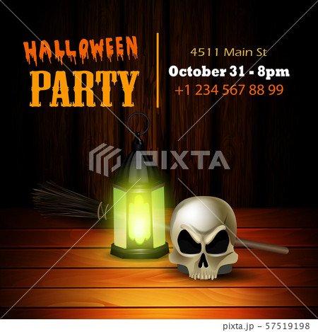 Halloween vector card or background. Vector art. Halloween vector card or background. Vector art. 57519198