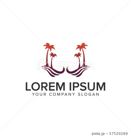 palm tree logo. holiday logo 57520269