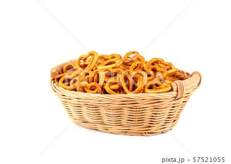 Traditional Bavarian small salty pretzels Traditional Bavarian small salty pretzels 57521055