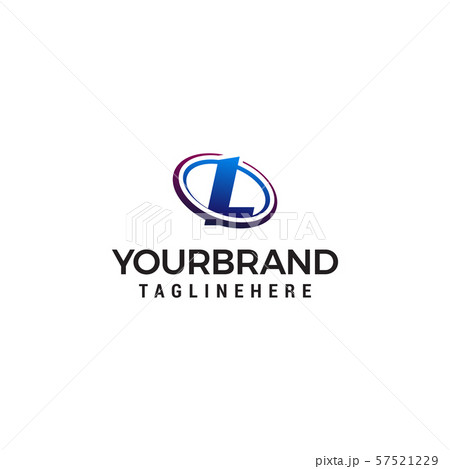 Swoosh Letter L technology logo concept template Swoosh Letter L technology logo concept template 57521229