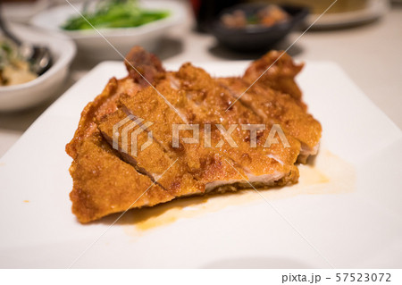 Traditional cuisine from Asia and Taiwan: fried pork ribs. This is the food that Chinese people like to eat. Traditional cuisine from Asia and Taiwan: fried pork ribs. This is the food that Chinese people like to eat. 57523072