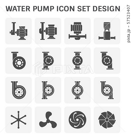 water pump icon 57523407