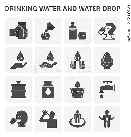 drinking water icon 57523408