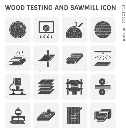 Wood sawmill icon 57523412