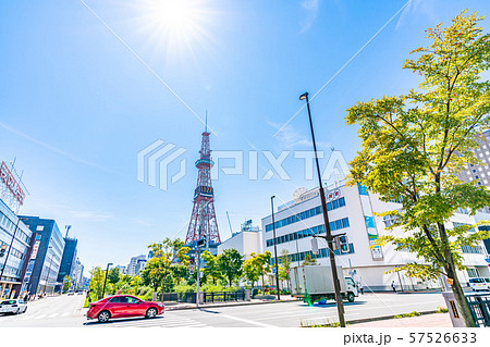 北海道の夏 札幌 創成川通り周辺の風景 57526633