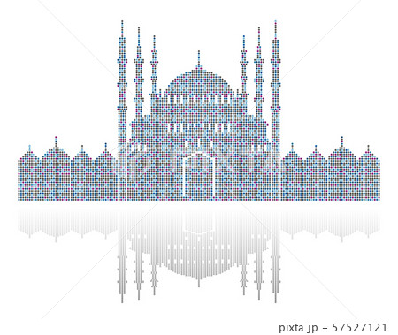 モスク ドーム ミナレットのイラスト素材