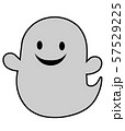 ハロウィン　おばけ　線有り 57529225