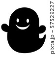 ハロウィン　おばけ　シルエット 57529227