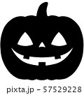 ハロウィン　カボチャ　シルエット 57529228