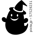 ハロウィン　おばけ　帽子　シルエット 57529231