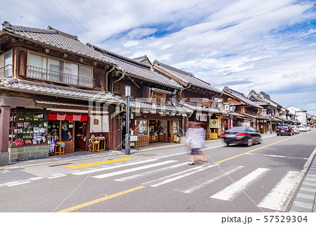 川越 小江戸 一番街通り【埼玉県川越市】の写真素材 [57529304] - PIXTA