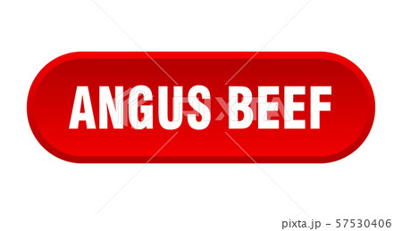 angus beef button. angus beef rounded red sign. angus beef button. angus beef rounded red sign. 57530406