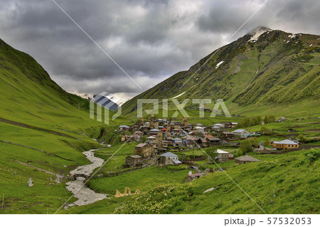 Skyline of Mestia, Georgia 57532053