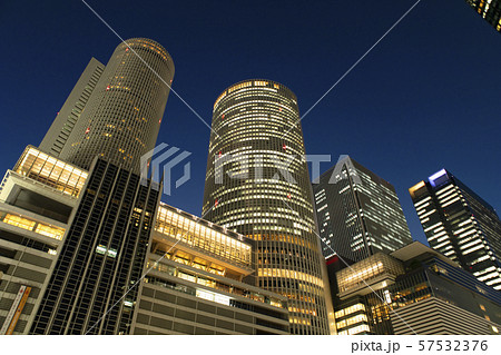 名古屋駅前ビル夜景 57532376