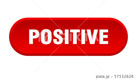 positive button. positive rounded red sign. 57532626