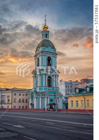 The bell tower of the Trinity Church on Yauzskaya street The bell tower of the Trinity Church on Yauzskaya street 57537061