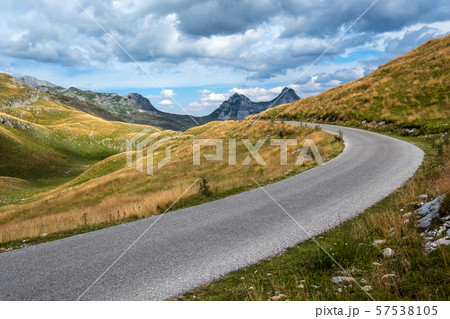 Summer mountain Durmitor panoramic road, Sedlo 57538105