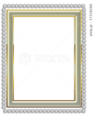 Frame with pearls Frame with pearls 57538389
